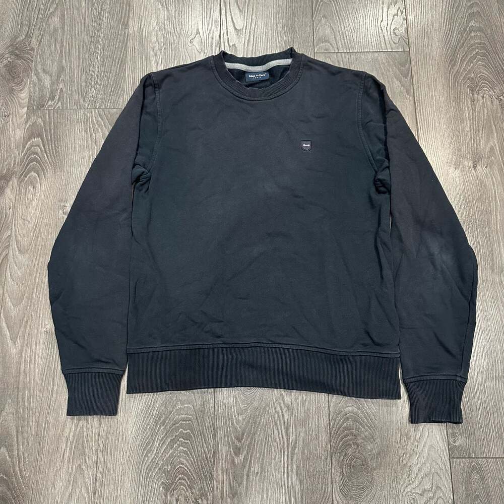 Eden Park Paris Crew Neck Cotton Sweatshirt with Embroidered Bow Logo Size M